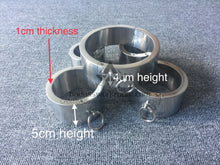 Load image into Gallery viewer, 1CM Thickness Heavy Cuffs Set Steel Bondage Kit

