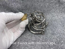 Load image into Gallery viewer, Titanium TetherSpout For Non-Piercing Chastity
