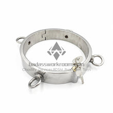 Load image into Gallery viewer, Stainless Steel BDSM Collar With Four Rings Attached
