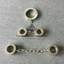 Load image into Gallery viewer, Super Heavy Stainless Steel Bondage Restraints Cuffs Kit
